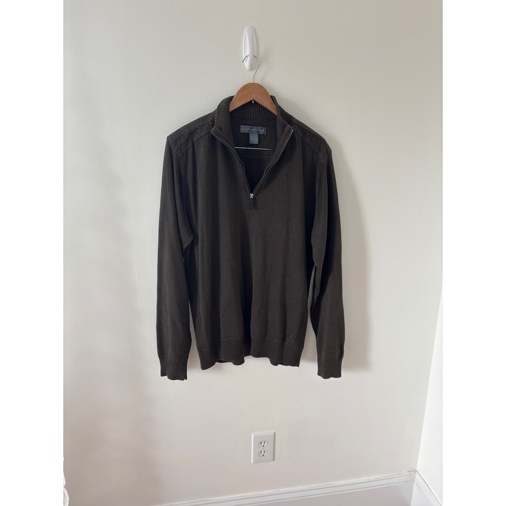 Oscar De La Renta Quarter‎ Zip Sweater Size Large